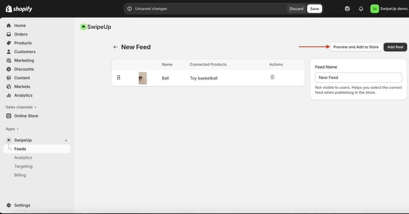 Preview and add to store